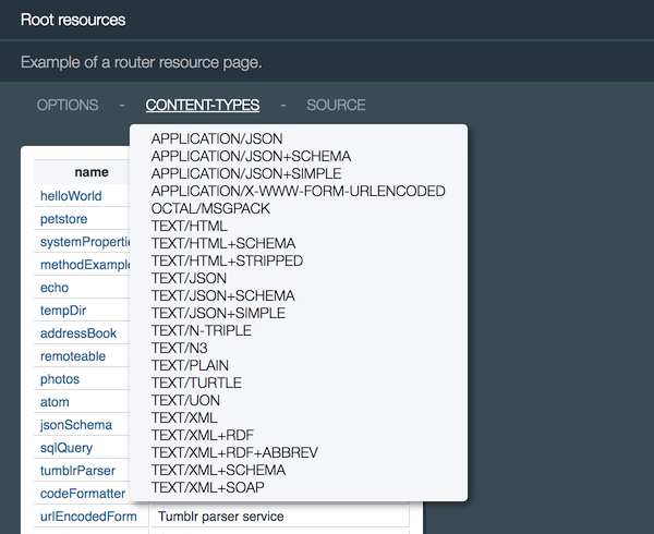 Content Type Menu Item