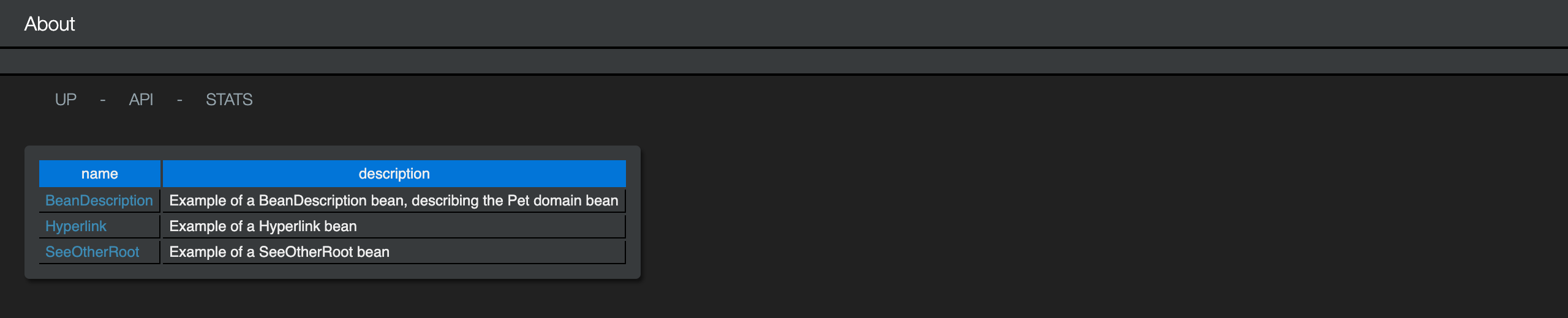 The same page in the dark stylesheet