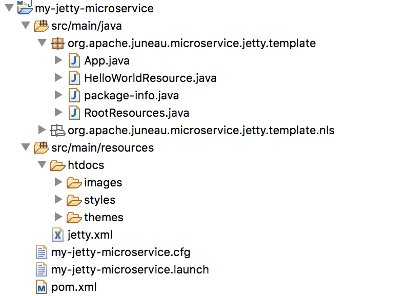 Project in Workspace