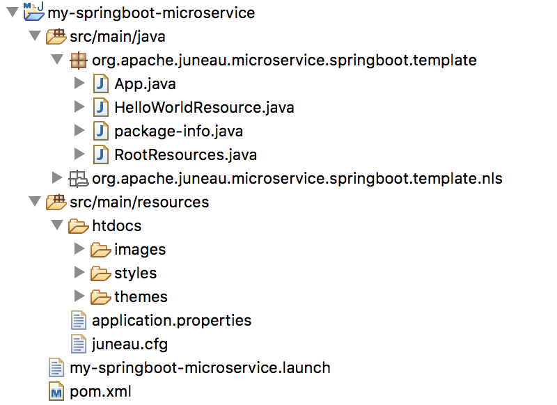 Project in Workspace