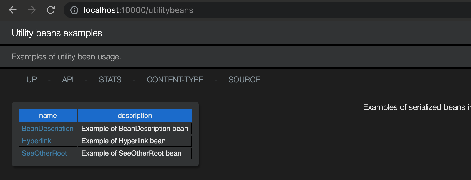 Utility Beans HTML
