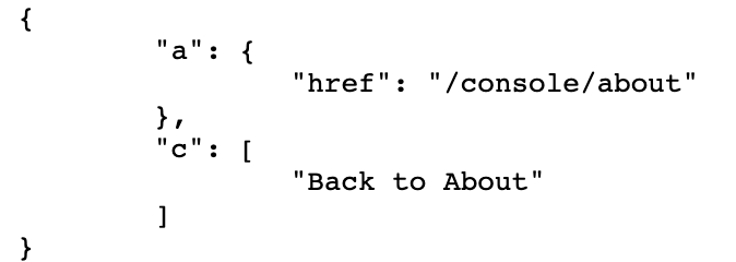 Hyperlink JSON